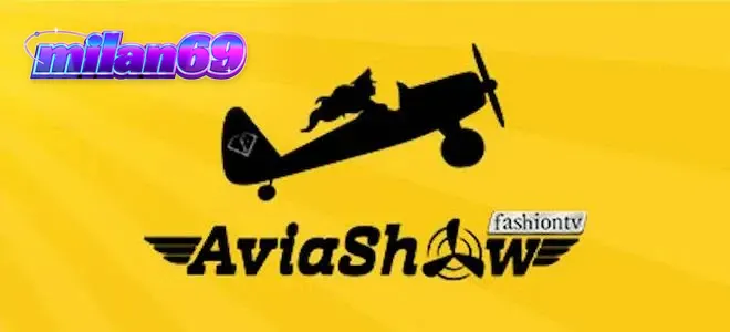 Tampilan antarmuka permainan Aviashow yang menampilkan pesawat sedang lepas landas